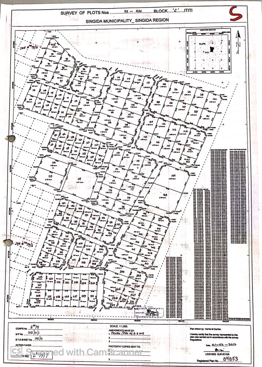 Cadastral Survey of Plots — Bunju